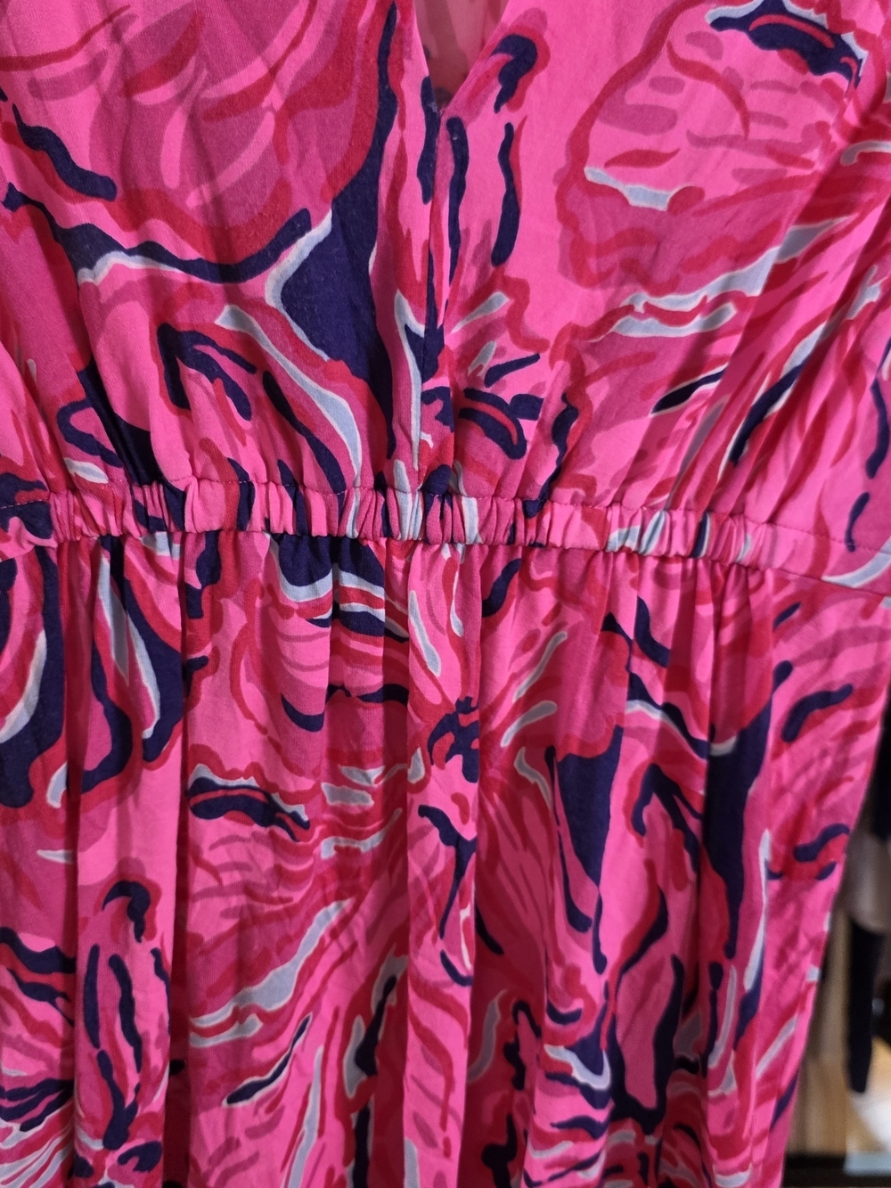 Lilly Pulitzer Pink Navy Floral Shift Dress Small NWT - Picture 5 of 9